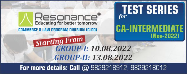 CA-Intermediate : All India Test Series Nov-2022
