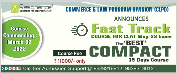 CLAT May-2022 Fast Track Course