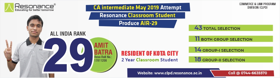 CA Intermediate May 2019 Result